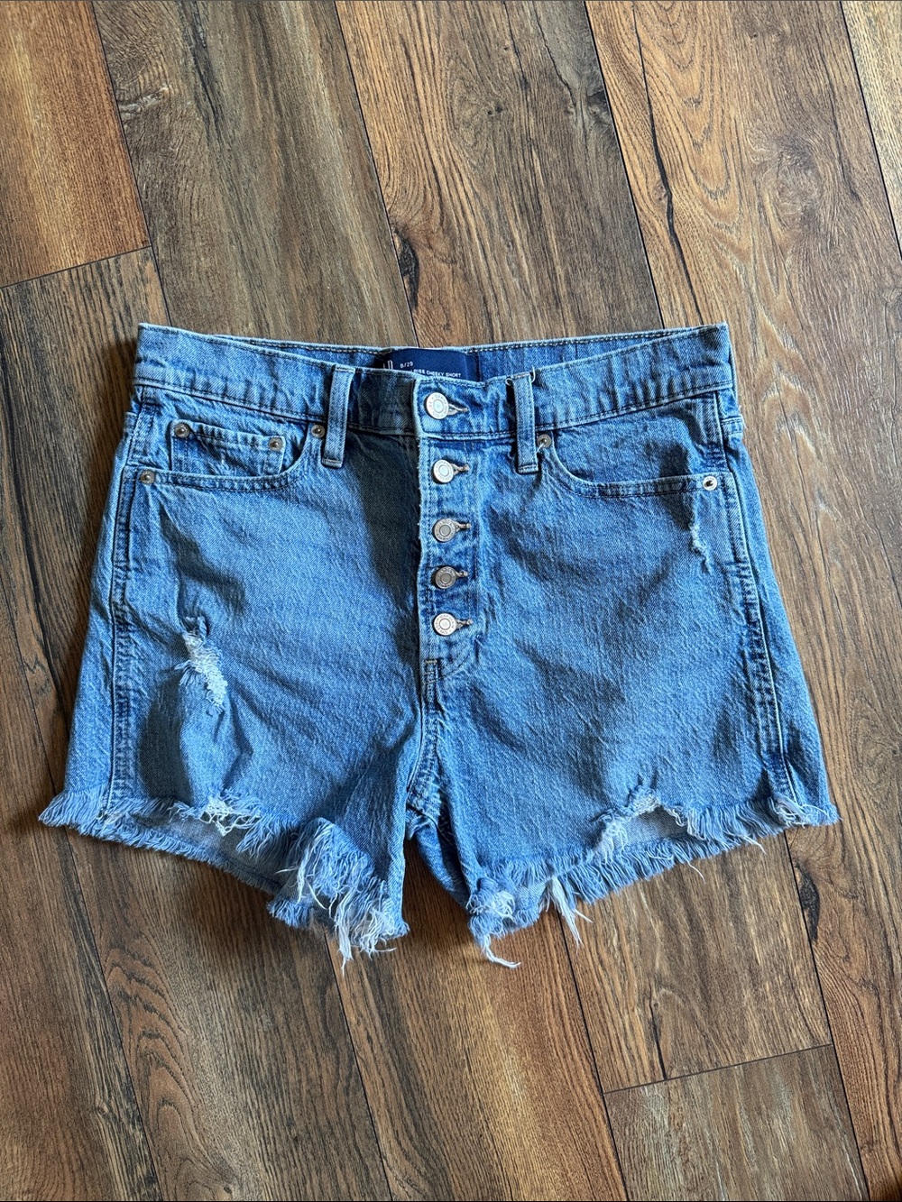 Gap high-rise cheeky short denim shorts